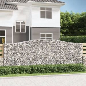 Vidaxl Paniers À Gabions Arqués 25 Pcs 400x50x140/160 Cm Fer Galvanisé - Publicité