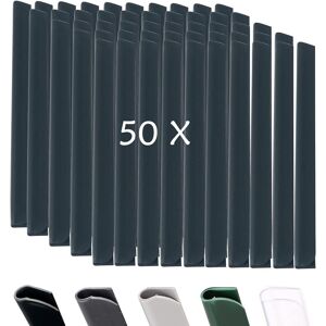 Lot de 50 Clips de Fixation en PVC Brise Vue, Attache Brise Vue, Fixation Brise Vue Protection Contre Le Vent pour Le Jardin et la cl?ture Clips de Fixation Cl?ture Double (Noir 50 Clips) - Publicité