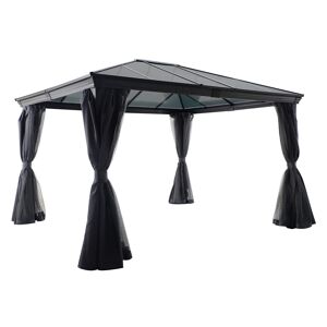 Hespéride Pergola BELIZE Graphite 3,6 x 3 m - Aluminium, Polycarbonate Hespéride