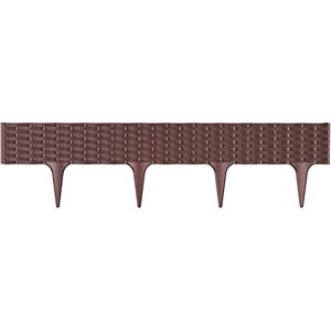 Prosperplast 'Ibra' bordure de jardin en plastique 390 x 390 x 18,65 cm en couleur marron - Publicité