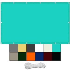 Sun Filet D'Ombrage De Jardin 1.5 x 3.5 m UV Protection avec Oeillets Tissu Polyester Multi Couleur et Taille Bâche dombrages pour Terrasse Extérieur La Lawn, Bleu Ciel - Publicité