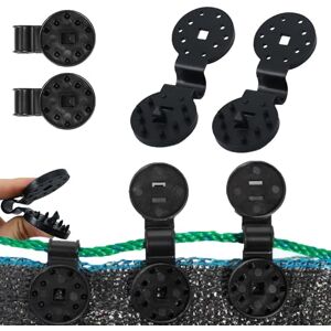 May Huang 50 Pièces Clips Plastiques pour Toile D'ombrage, Clip Spécial avec Œillet, Clips de Fixation pour Bache, pour Filet Occultant, Filet D'ombre, Brise-Vue, Filet de Protection de Clôture - Publicité