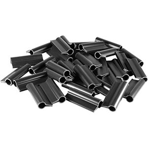 Sorton ® Clips de Fixation en PVC pour clôture, Balcon   Clips de Fixation pour Brise-Vue, Jardin, extérieur (4,5 cm – 20 pièces, Noir) - Publicité