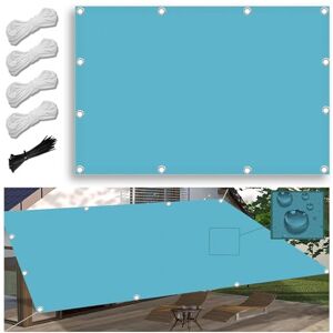 FlySoul Voiles Ombrages Rectangulaire 1.7X3M Imperméable Bache Ombrages, Toiles D'ombrages, Filet Ombrages, Protection Solaire Polyester pour Jardins balcons terrasses avec Oeillets et Cordons - Publicité