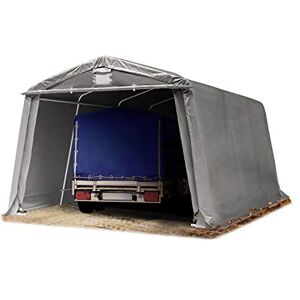 TOOLPORT Abri/Tente Garage Premium 3,3 x 4,8 m pour Voiture et Bateau Toile PVC 500 N imperméable Gris - Publicité