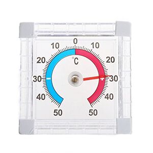 Fogun Fenêtre bimétallique Extérieur Thermomètre adhésif Affichage analogique +/- 50 °C. Publicité