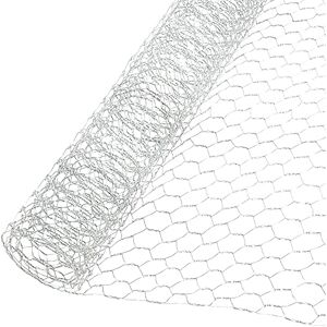 N/S Grillage à Poule 0.6 mm Galvanisé Maille (1 x 0.35m)Grillage à Poulet Galvanisé Hexagonal Cloture poulailler Jardin voliere Poulailler Jardin Torsion Élevage Volaille Filet résistant - Publicité