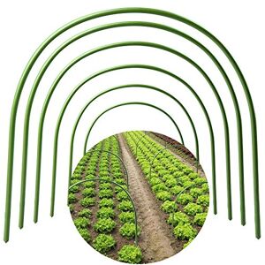 VSTAR66 Lot de 6 arceaux de serre pour plantes en extérieur Support de tunnel de culture en plastique portable Cadre de support pour tissu de jardin (40 x 40 cm) - Publicité