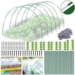 TOPRUNYI 40PCS Arceau pour Serre Tunnel,Cerceau de Jardin,Cerceau pour Serre de Jardin,Tunnel de Jardin Arceaux,Maison de Cerceau de Jardin,Arceau de Jardin pour Tunnel,Arceau pour Tunnel Serre de Jardin - Publicité