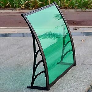 LiYaHead Auvent de Porche en Polycarbonate, abri de Porche de terrasse de Porte d'auvent de fenêtre étanche, Feuilles de Polycarbonate Transparentes pour la Pluie, pour fenêtre, Ombre de Porche (80x5 - Publicité