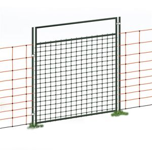 Portillon pour filets de clôture electrique, electrifiable, kit complet, 105 cm