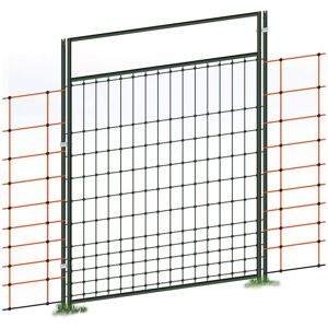 Portillon pour filets de clôture électrique, électrifiable, kit complet, 125 cm - Publicité