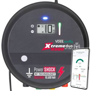 Xtreme duo X200 RF VOSS.farming - Électrificateur professionnel 20 joules, contrôlable à distance, très puissant pour 230V/12V