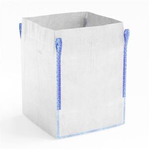 Sac Big Bag avec jupe de remplissage 90x90x110cm, sac de jardin, sac de transport pour dechets de jardin, bois, foin