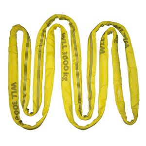 Elingue ronde double gaine, 3m, charge utile 3t/6t, jaune