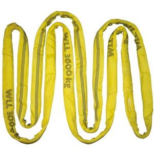 Elingue ronde double gaine, 4m, charge utile 3t/6t, jaune