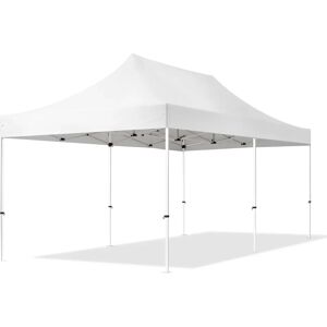 TOOLPORT 3x6 m Tonnelle pliante Acier, PES 700, blanc - (581849) - Publicité