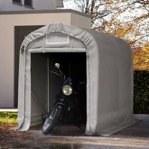 TOOLPORT 1,6x2,4 m, Tente garage, Bâche PVC, gris, sans statique - (67834) - Publicité