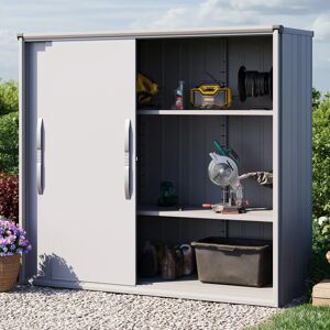 GFP 210 x 75 cm Armoire de jardin XL, gris - (GFPV00767) - Publicité