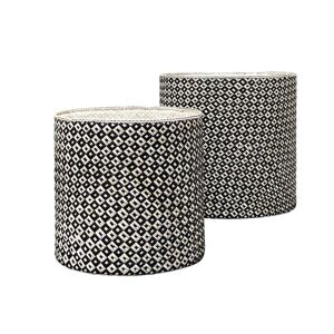 Decoclico Set de 2 paniers ronds en pandan