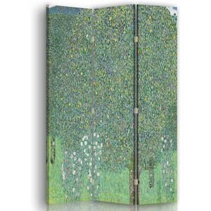 Legendarte Paravent Rosiers Sous les Arbres - Gustav Klimt cm 110x150 (3 volets) Vert 110x150x2cm