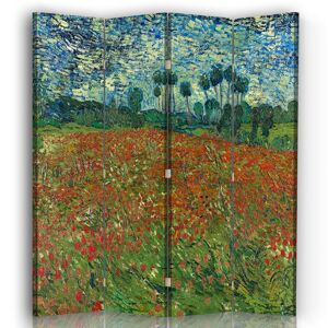 Legendarte Paravent Le Champ des Coquelicots - Van Gogh 145x180cm (4 volets)