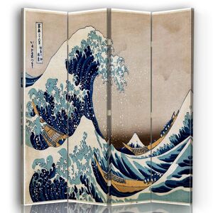 Legendarte Paravent La Grande Vague de Kanagawa - K. Hokusai 145x180cm (4x)