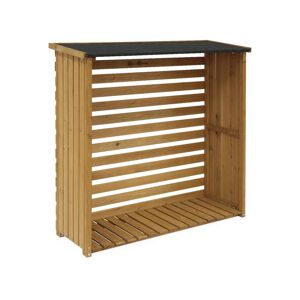 sweeek Abri buches, en bois, avec toiture et plancher