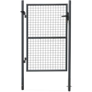 sweeek Portillon de jardin en metal anthracite, 150x87cm