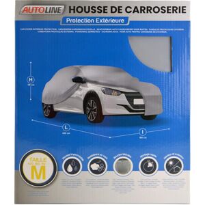 AUTOLINE Bâche de protection voiture polyéthylène 60g/m² Largeur 160.0 cm Hauteur 119.0 cm (Ref: 932915)