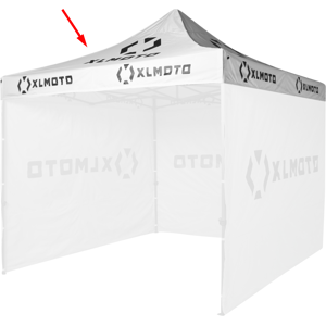 XLMOTO Toile de Toit XLMOTO pour Tente Paddock Easy-Up Grise (TOIT UNIQUEMENT) -