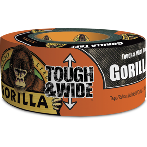 Gorilla Ruban Adhésif Gorilla Tough&Wide; Noir 73mm x 27m -