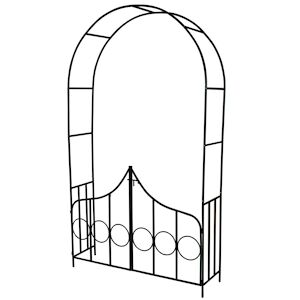 tectake Arche de jardin avec portail - vert -400766 - Publicité