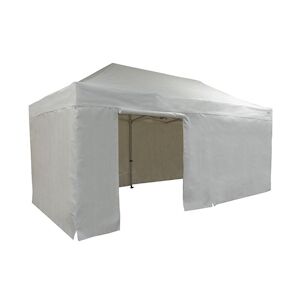 FRANCE BARNUMS Tente pliante PRO 4x8m pack côtés - 6 murs - ALU 55mm/PVC 580g Norme M2 - blanc - FRANCE-BARNUMS
