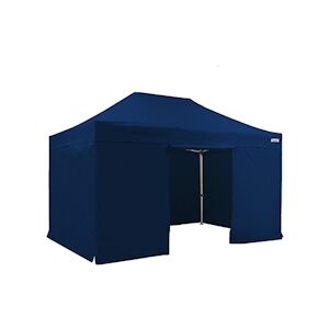 FRANCE BARNUMS Tente pliante PRO 3x4,5m pack côtés - 4 murs - ALU 45mm/polyester 380g Norme M2 - bleu - FRANCE-BARNUMS