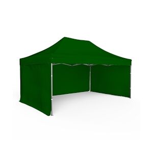 Assalit-Jean Tente pliante Barnum Aluminium 300x450cm - Vert Foncé + 3 murs offerts