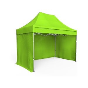 Assalit-Jean Tente pliante Barnum Aluminium 300x200cm - Vert Pomme + 3 murs offerts