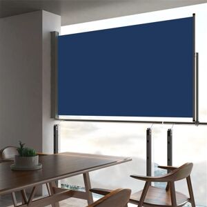 vidaXL Auvent latéral rétractable de patio 140 x 300 cm Bleu - Publicité