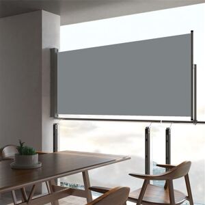 vidaXL Auvent latéral rétractable de patio 60x300 cm Gris - Publicité