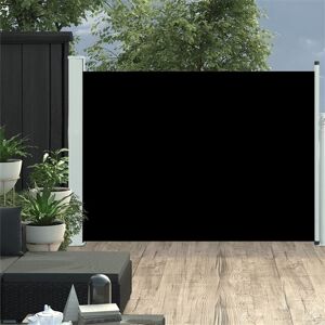 vidaXL Auvent latéral rétractable de patio 100x500 cm Noir - Publicité