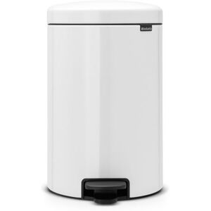 Poubelle pédale Newlcon 20L blanche - Brabantia - Blanc - Métal Blanc - Publicité