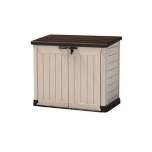 Chalet & Jardin Coffre en résine multifonctions toit plat - 1200l - beige Keter 12-922655 Beige - Publicité