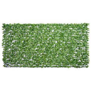 Outsunny Haie artificiel érable brise-vue décoration rouleau 3L x 1,5H m feuillage réaliste anti-UV vert Vert - Publicité