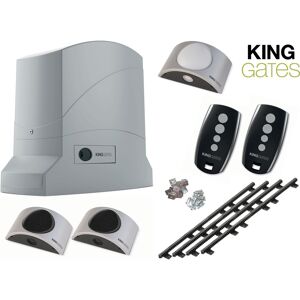 Kit King Gates Dynamos 400 24V pour portail coulissant + 4m de crÃ©maillÃ¨re - Publicité