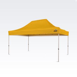 BRIMO Tente de marché 3x4,5m Gratuit : 8 sardines de tente et housse de protection + Garantie de 5 ans ! Yellow
