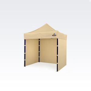 BRIMO Tentes de fete 2x2m Gratuit : 3pc parois pleines, 8 sardines de tente et housse de protection + Garantie de 5 ans ! beige
