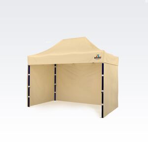 BRIMO Tentes pliants 2x3m Gratuit : 3pc parois pleines, 8 sardines de tente et housse de protection + Garantie de 5 ans! beige