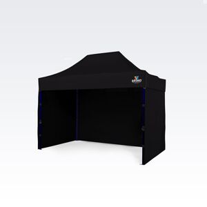 BRIMO Tentes pliants 2x3m Gratuit : 3pc parois pleines, 8 sardines de tente et housse de protection + Garantie de 5 ans! noir