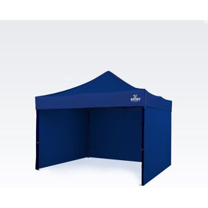 BRIMO Tonnelle 3x3m Gratuit : 3pc parois pleines, 8 sardines de tente et housse de protection + Garantie de 5 ans! bleu