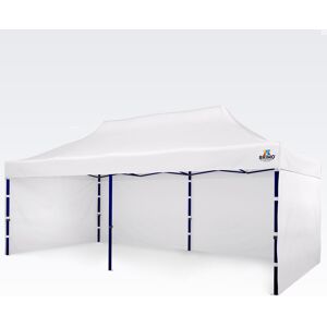 BRIMO Tentes de mariage 3x6m Gratuit : 3pc parois pleines, 12 sardines de tente et housse de protection + Garantie de 5 ans! blanc